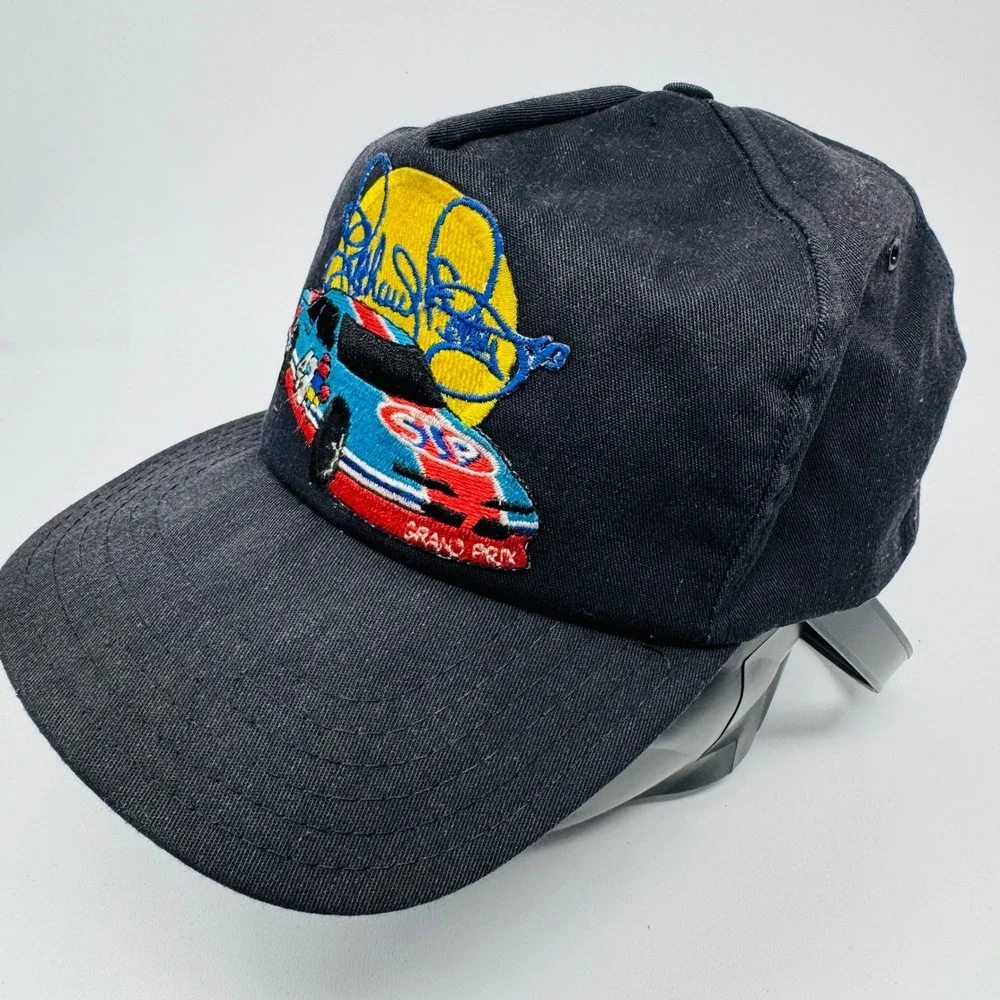 Vintage‎ Richard Petty 43 STP NASCAR Racing Snapback Hat Black Embroidered Cap